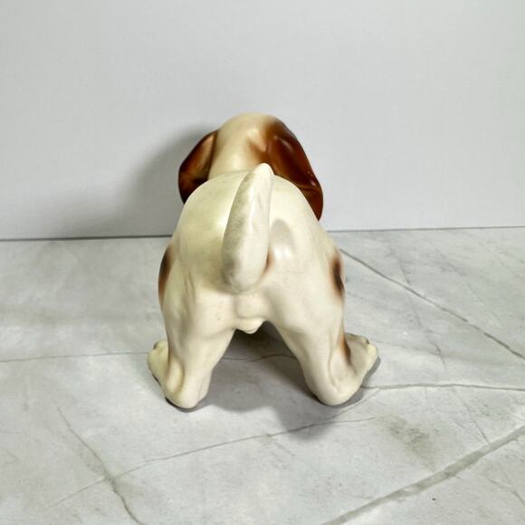Vintage Porcelain Cocker Spaniel Dog Figurine Brown and White Made in Japan - Picture 5 of 8
